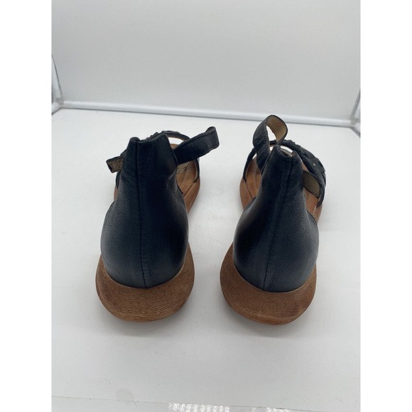 New Miz Mooz Indra Leather Studded Ankle Strap Sandals Black Sz EU 42 US 10.5-11 - Picture 5 of 7